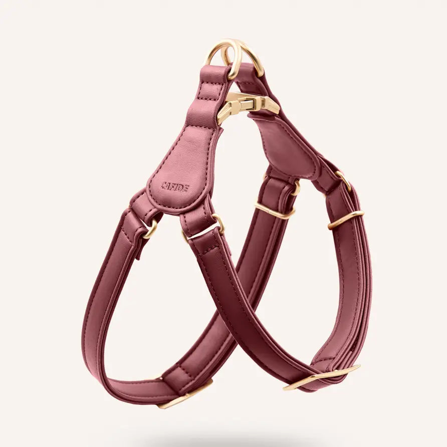 Harnais en cuir végan "Step In" Bordeaux, Jala