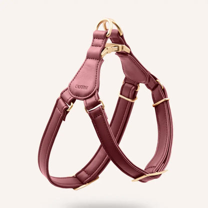 Harnais en cuir végan "Step In" Bordeaux, Jala