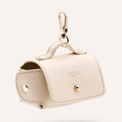 Porte-sac en cuir végétalien beige, Jala